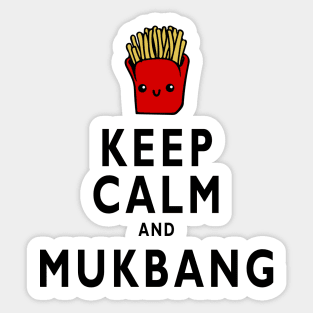 Keep Calm and Mukbang Sticker